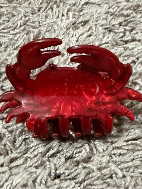 Old Navy Red Crab Hair Claw Clip